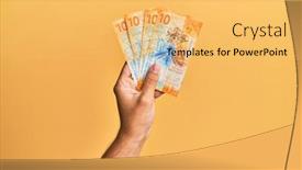  Presentation with man heart attact hand hold - Slide set consisting of hand-of-hispanic-man-holding background and a yellow colored foreground