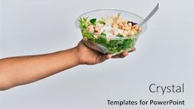  Presentation with man heart attact hand hold - Slide deck consisting of hand-of-hispanic-man-holding background and a light gray colored foreground