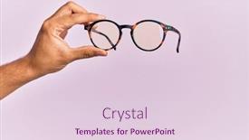  Presentation with glasses - Audience pleasing PPT layouts consisting of hand-of-hispanic-man-holding backdrop and a lemonade colored foreground