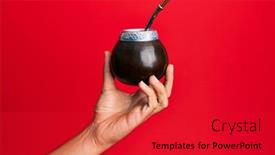  Presentation with infusion - PPT theme with hand-of-hispanic-man-holding background and a red colored foreground