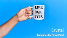  Presentation with hand holding puzzle piece - Colorful slides enhanced with hand-of-hispanic-man-holding backdrop and a light gray colored foreground