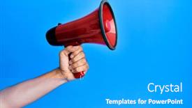  Presentation with man heart attact hand hold - PPT theme enhanced with hand-of-hispanic-man-holding background and a light gray colored foreground