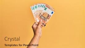  Presentation with man heart attact hand hold - PPT theme having hand-of-hispanic-man-holding background and a yellow colored foreground