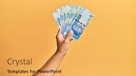  Presentation with africa - Audience pleasing presentation design consisting of hand-of-hispanic-man-holding backdrop and a yellow colored foreground