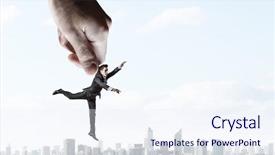  Presentation with law media - Presentation theme featuring hand of law and justice background and a  colored foreground