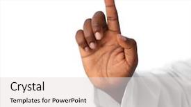  Presentation with children doctor african - Slide set featuring hand of male african doctor background and a  colored foreground