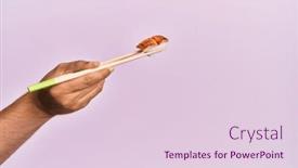  Presentation with chopsticks - PPT layouts consisting of hand-of-man-holding-omelette background and a lemonade colored foreground