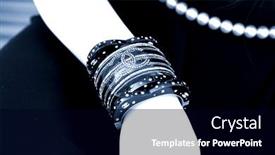  Presentation with model fromage gratuit - Audience pleasing presentation theme consisting of hand-of-the-model backdrop and a black colored foreground