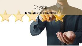  Presentation with classification - Beautiful PPT theme featuring hand-of-touching-rise backdrop and a yellow colored foreground