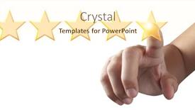  Presentation with classification - Theme enhanced with hand-of-touching-rise background and a cream colored foreground