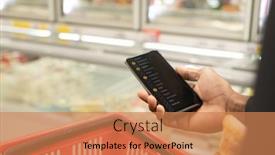  Presentation with scrolling - Presentation theme featuring hand-of-young-african-man background and a coral colored foreground