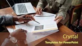  Presentation with black hand - Theme featuring hand-of-young-black-man background and a  colored foreground