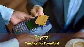  Presentation with credit card - Presentation with hand-of-young-businessman-holding background and a  colored foreground