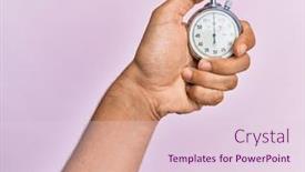  Presentation with pink - Amazing slide deck having hand-of-young-hispanic-man backdrop and a lemonade colored foreground