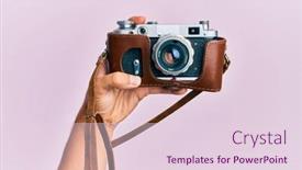  Presentation with hispanic - Audience pleasing presentation theme consisting of hand-of-young-hispanic-man backdrop and a lemonade colored foreground