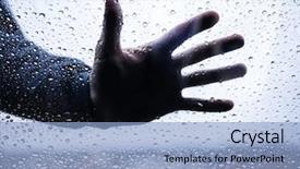  Presentation with car door - Presentation theme featuring hand on a car door background and a light blue colored foreground