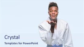  Presentation with african american sex - Beautiful presentation design featuring hand on air being love backdrop and a sky blue colored foreground