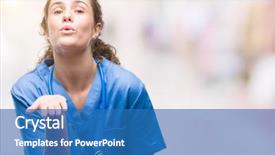  Presentation with hand surgeon - Colorful theme enhanced with hand on air being love backdrop and a teal colored foreground