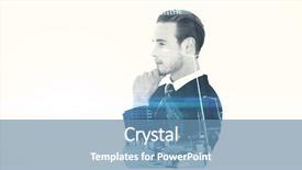  Presentation with businessman standing on maze - Colorful presentation enhanced with hand on chin against new backdrop and a  colored foreground