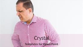  Presentation with stomach disease - Presentation with hand on stomach because nausea background and a lemonade colored foreground