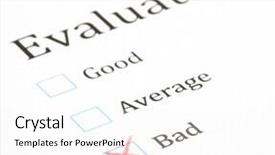  Presentation with evaluation - Cool new presentation theme with hand pencil white - evaluation test check box extreme backdrop and a white colored foreground