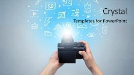  Presentation with doodle - Presentation design with hand photo shooting with doodle background and a  colored foreground