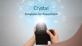  Presentation with doodle - Slide deck consisting of hand photo shooting with doodle background and a  colored foreground