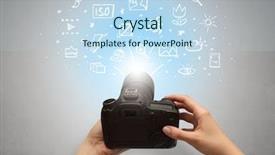  Presentation with doodle - Beautiful theme featuring hand photo shooting with doodle backdrop and a  colored foreground