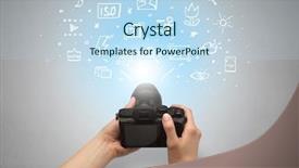  Presentation with doodle - Slide deck consisting of hand photo shooting with doodle background and a  colored foreground