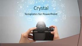  Presentation with doodle - Presentation theme having hand photo shooting with doodle background and a  colored foreground