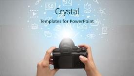  Presentation with doodle - Beautiful slide set featuring hand photo shooting with doodle backdrop and a light blue colored foreground