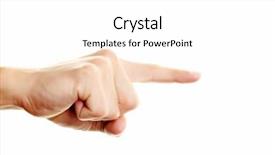  Presentation with direction - Theme consisting of hand pointing - follow this direction background and a white colored foreground