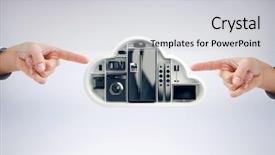  Presentation with electric pole electrical power poles - PPT theme enhanced with hand pointing against black electrical background and a  colored foreground