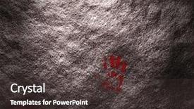  Presentation with cave - Colorful presentation enhanced with hobbit - hand prints upon a cave backdrop and a dark gray colored foreground
