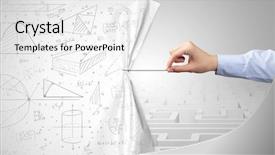  Presentation with behind curtain - Amazing presentation theme having hand pulling paper curtain changing backdrop and a  colored foreground