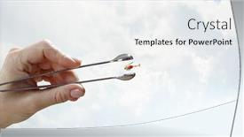  Presentation with helicopter - Cool new presentation with hand-putting-helicopter-with-pincers backdrop and a white colored foreground