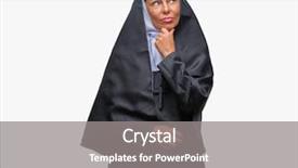  Presentation with palm sunday christian catholic - Presentation theme enhanced with hand raised on chin thinking background and a gray colored foreground