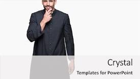  Presentation with christian family and cross - Theme consisting of hand raised on chin thinking background and a  colored foreground