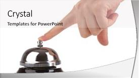  Presentation with bell service - Colorful theme enhanced with hand ringing in service bell backdrop and a lemonade colored foreground