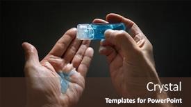  Presentation with hand sanitizer - Amazing presentation theme having hand-sanitizer-alcohol-gel-rub backdrop and a tawny brown colored foreground