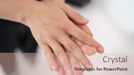  Presentation with hand soap - Slide set with hand-sanitizer-corona-virus-covid background and a lemonade colored foreground