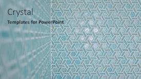  Presentation with mosaic - PPT theme having hand-set-blue-and-glass background and a light blue colored foreground