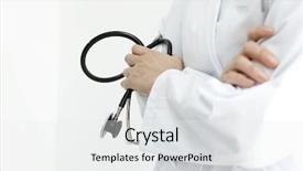  Presentation with new parents doctor - PPT theme with hand surgery - doctor who thinks background and a  colored foreground