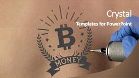  Presentation with philippine currency american period money - Cool new PPT layouts with hand tattooing money and currency backdrop and a coral colored foreground