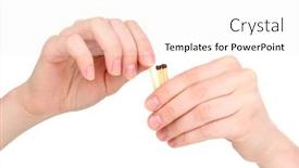  Presentation with white - Beautiful PPT theme featuring hand-throwing-match-isolated backdrop and a sky blue colored foreground