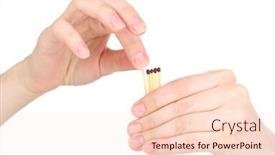  Presentation with white - Beautiful PPT theme featuring hand-throwing-match-isolated backdrop and a lemonade colored foreground