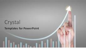  Presentation with financial analysis - Slide deck consisting of hand-touching-a-graphs background and a light gray colored foreground