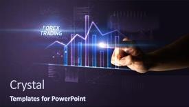  Presentation with forex trading - PPT layouts with hand-touching-forex-trading-button background and a wine colored foreground