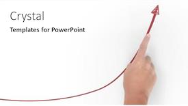  Presentation with financial accounting - Slide deck consisting of hand-touching-graphs-of-financial background and a white colored foreground