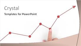  Presentation with financial accounting - Presentation with hand-touching-graphs-of-financial background and a white colored foreground